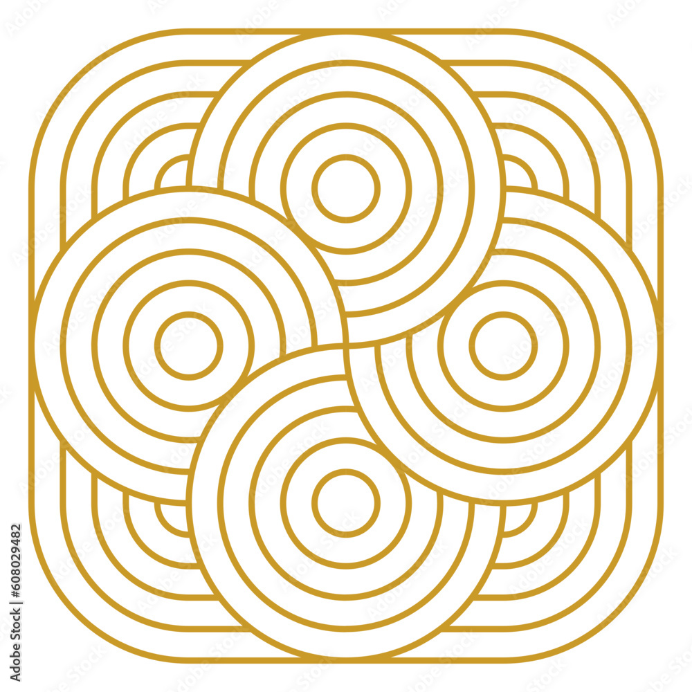 Flower wave pattern.