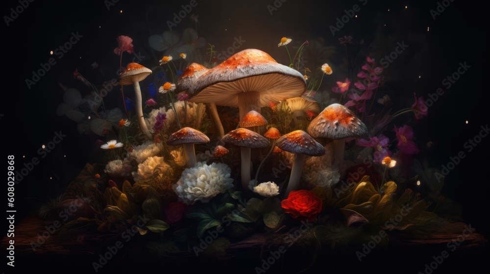 Naklejka premium coral reef and fish