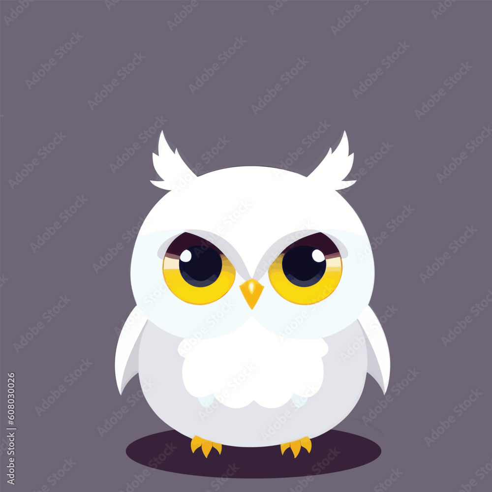 Cute Vector owl illustration or icon