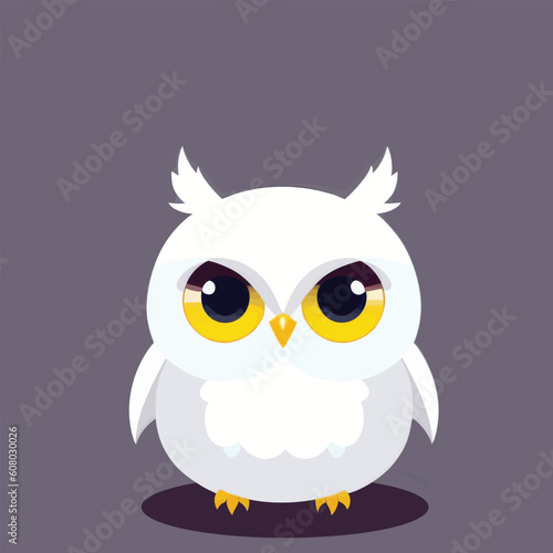 Cute Vector owl illustration or icon © lacrimastella