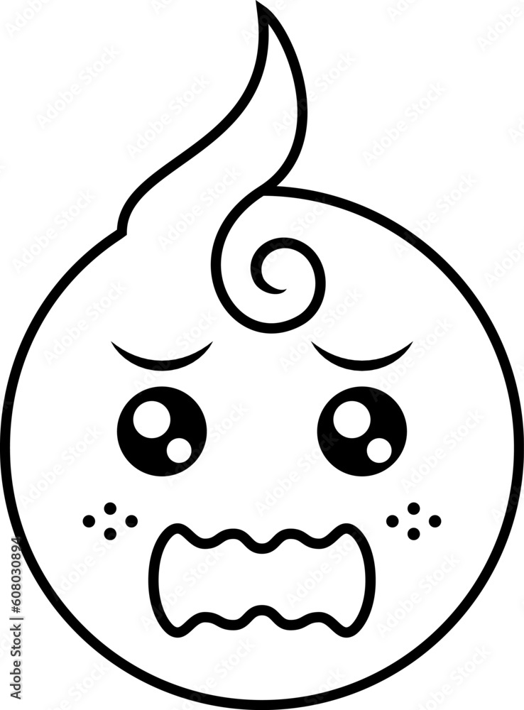 cute baby sad expression line icon. minimal, simple style used for icons, stickers or logos cute baby sad expression line icon. minimal, simple style used for icons, stickers or logos