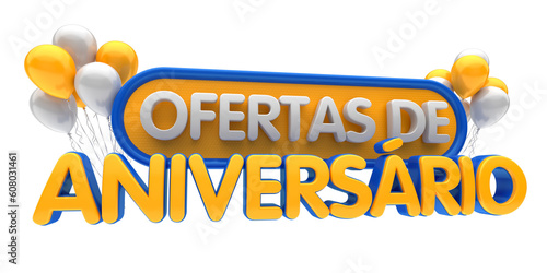 ofertas de aniversário selo 3d photo