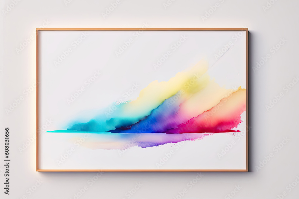 Naklejka premium paint and colorful abstract background or wallpaper cover. ai illustration generated.