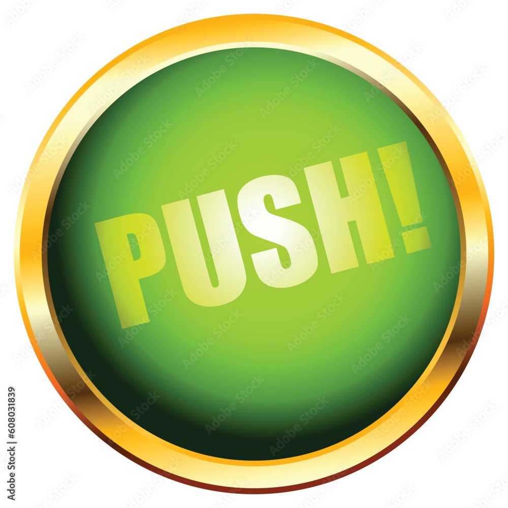 button push, this illustration may be useful as designer work button push, this illustration may be useful as designer work