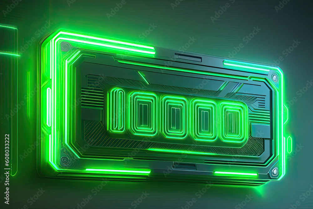 abstract background of geometric shapes, chips and processors. ai illustration generated abstract background of geometric shapes, chips and processors. ai illustration generated