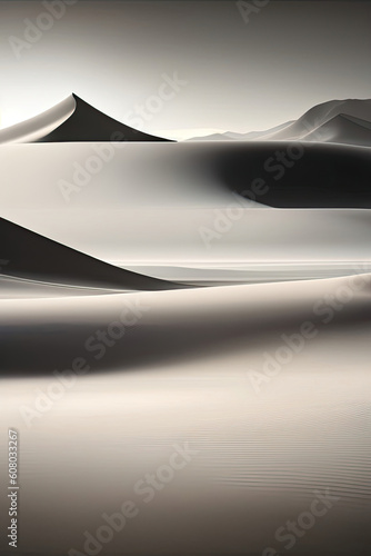 minimalist landscape wallpaper or cover. print concept. ai illustration generated