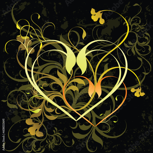 heart frame, this  illustration may be useful  as designer work