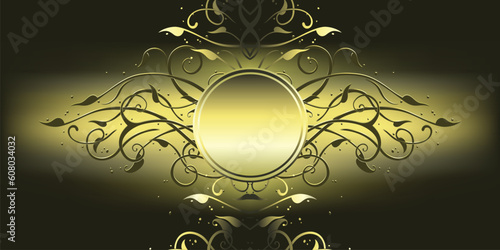 ornamental shield,  this  illustration may be useful  as designer work