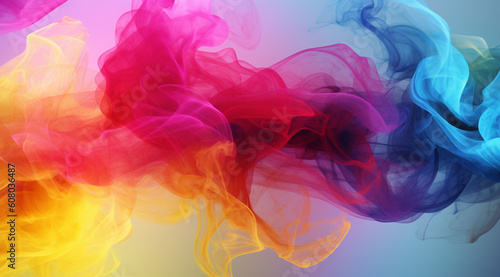 abstract colorful smoke generativa IA