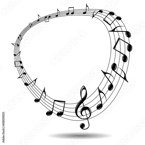 Eps music background. Illustration for your design.