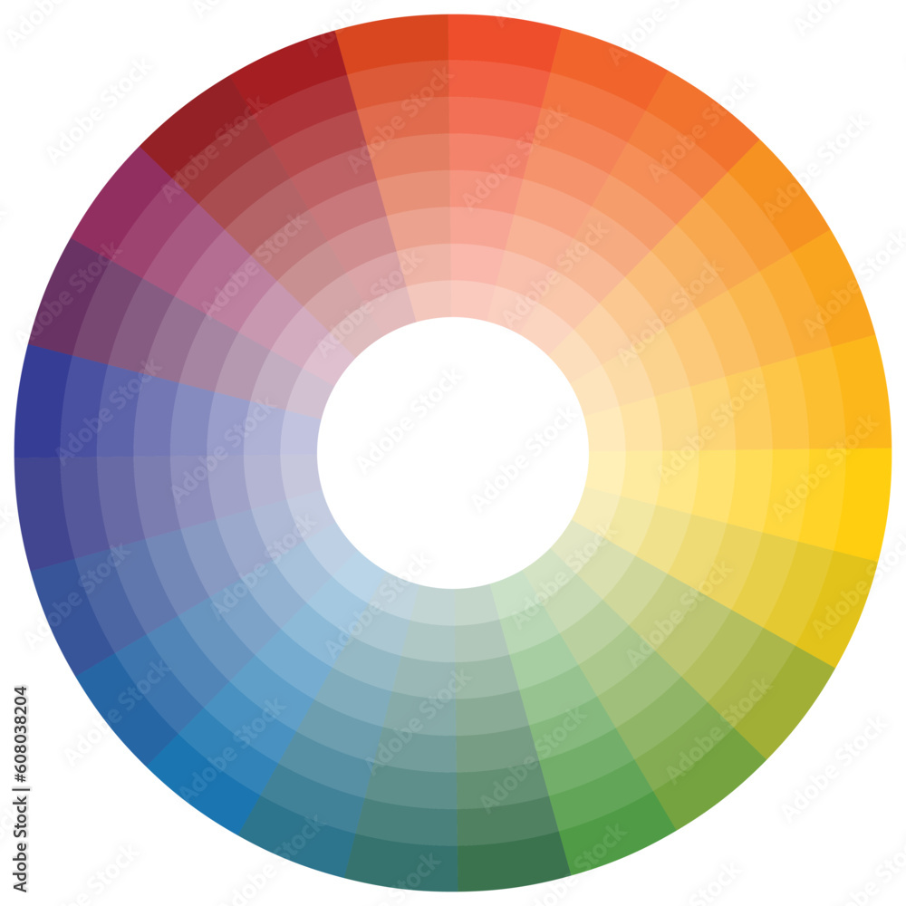 Fototapeta premium An image of a color wheel.