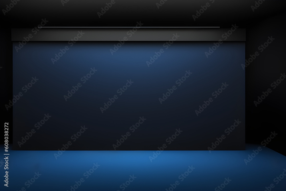 Abstract blue studio background for product presentation empty room with shadows. 3D-room with copy space
Abstract blue studio background for product presentation empty room with shadows. 3D-room with copy space