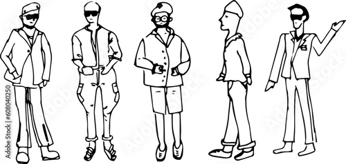 남자 사람 패션