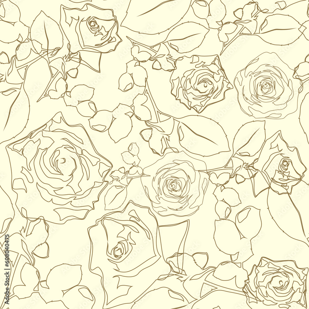 seamless floral texture,   this  illustration may be useful  as designer work