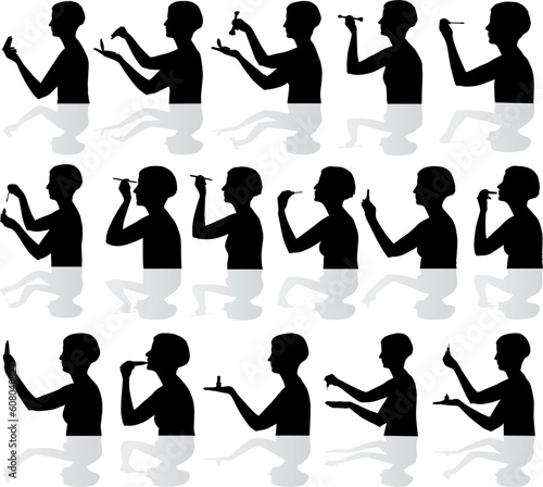 Makeup silhouettes
