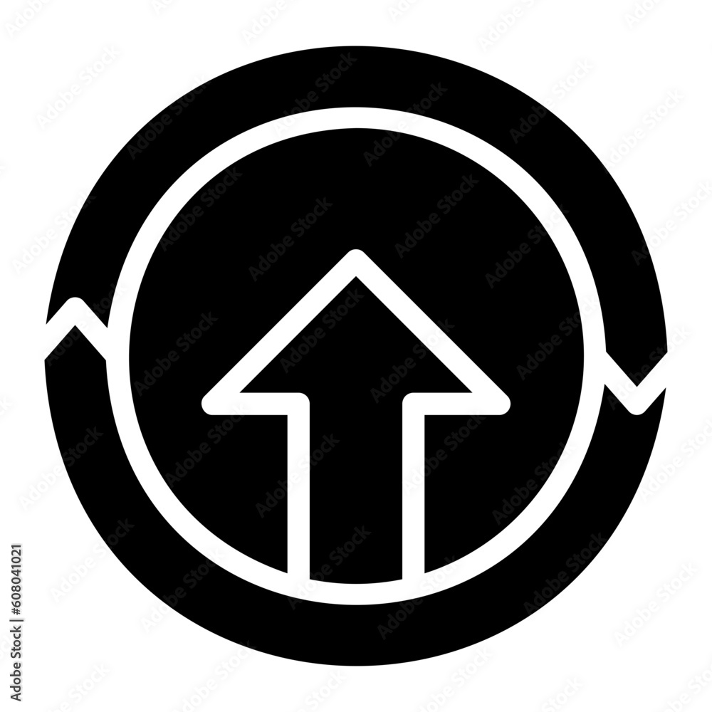 continuous improvement glyph icon continuous improvement glyph icon