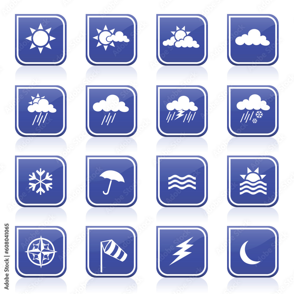 vector collection of weather icons vector collection of weather icons
