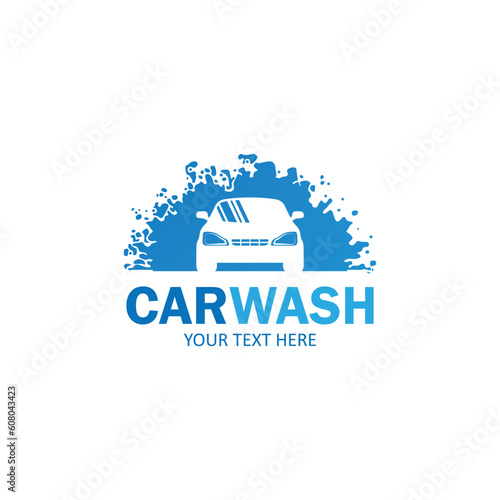 auto washing logo vector design template.

