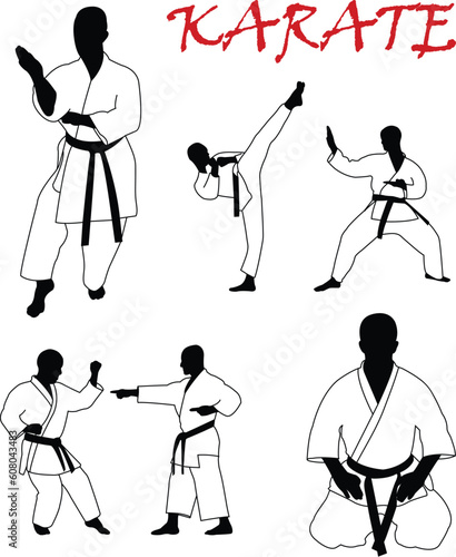karate collection - vector