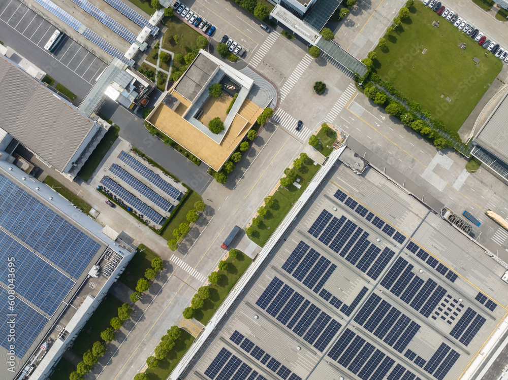 solar panels on factory rooftop solar panels on factory rooftop