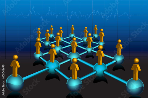 illustration of networking