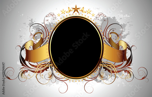 ornamental shield,  this illustration may be useful as designer work