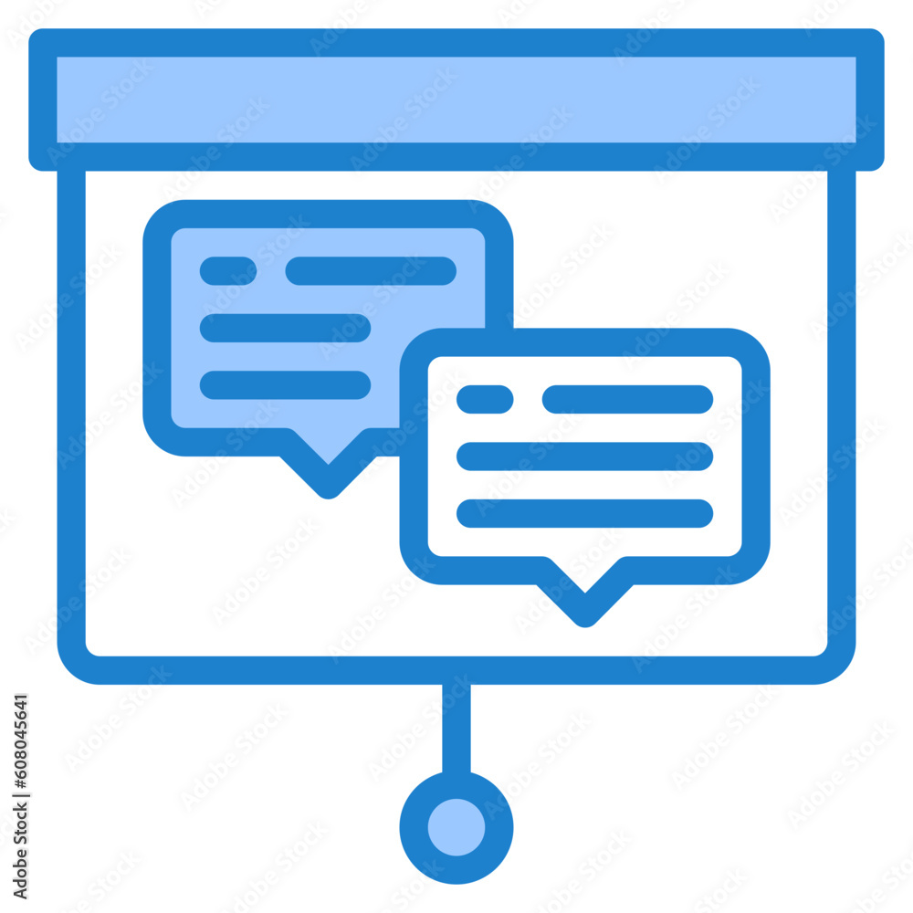presentation blue style icons presentation blue style icons