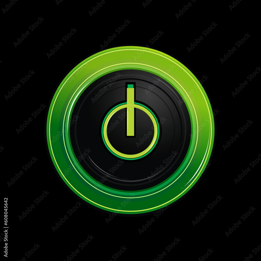 illustration of power button