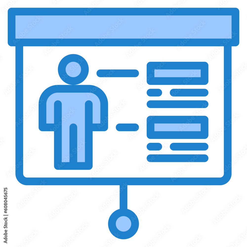 presentation blue style icons presentation blue style icons