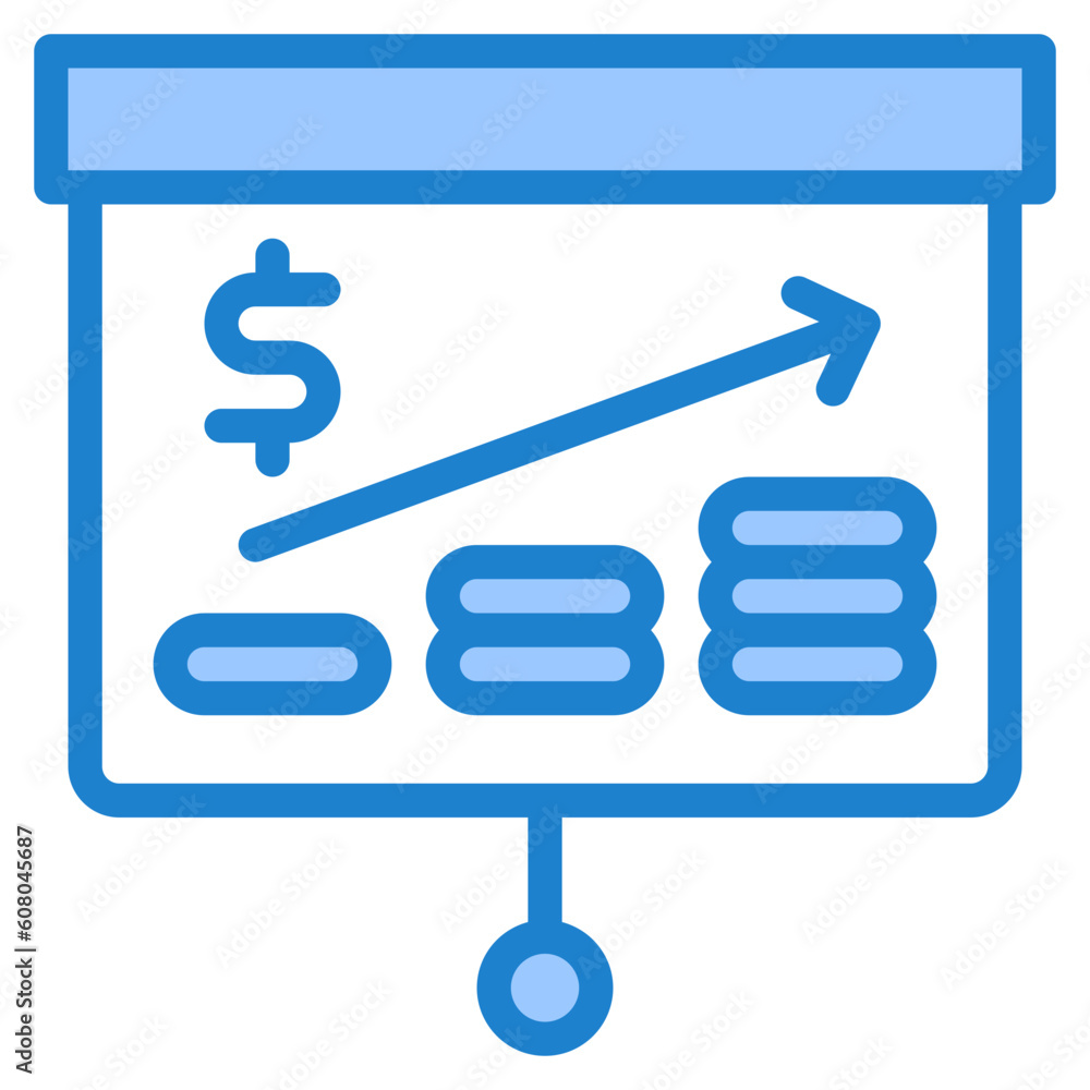 presentation blue style icons presentation blue style icons