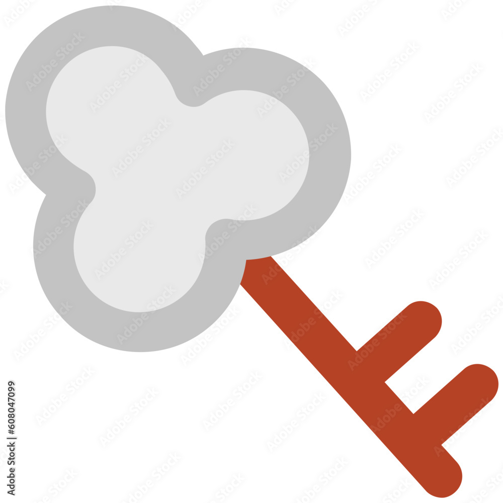 An icon of key is denoting the concept of access An icon of key is denoting the concept of access
