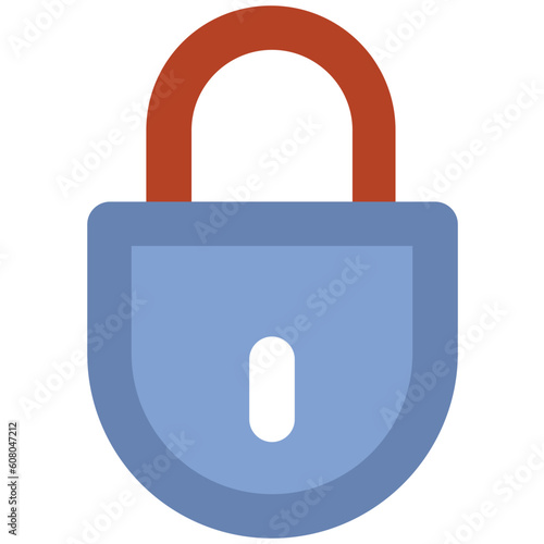 An icon of keylock is denoting the concept of protection 