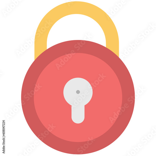 An icon of keylock is denoting the concept of protection 