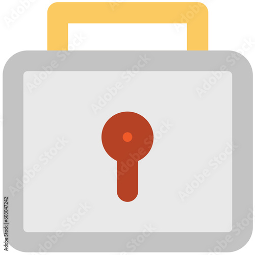 An icon of keylock is denoting the concept of protection 