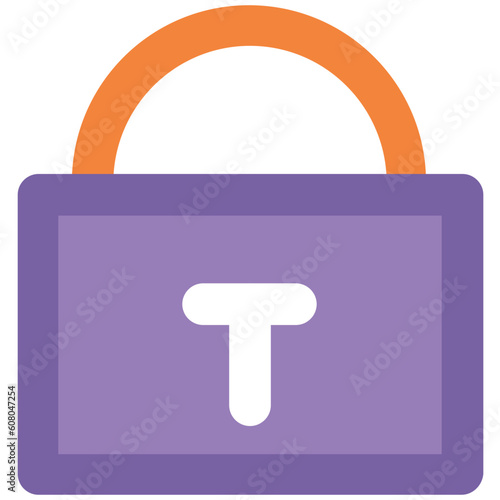 An icon of keylock is denoting the concept of protection 