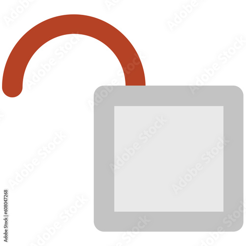 An icon of keylock is denoting the concept of protection 