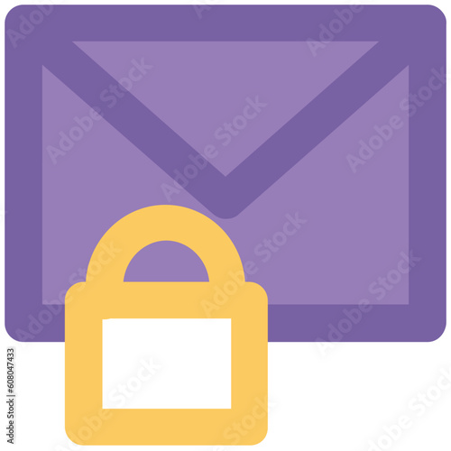 An icon of keylock is denoting the concept of protection 