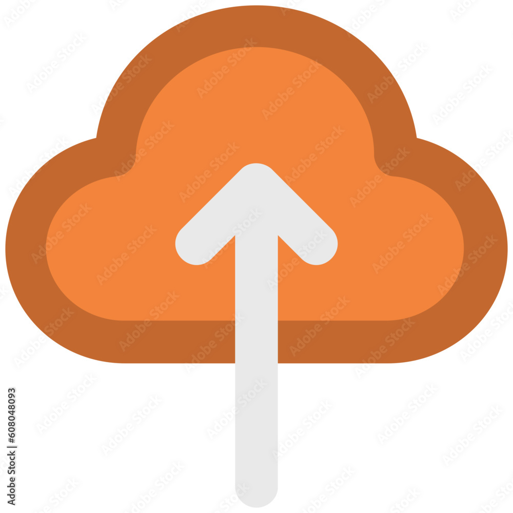 An icon of upload, cloud storage An icon of upload, cloud storage