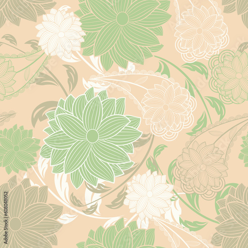 vector seamless floral vintage background.vintage  eps 10