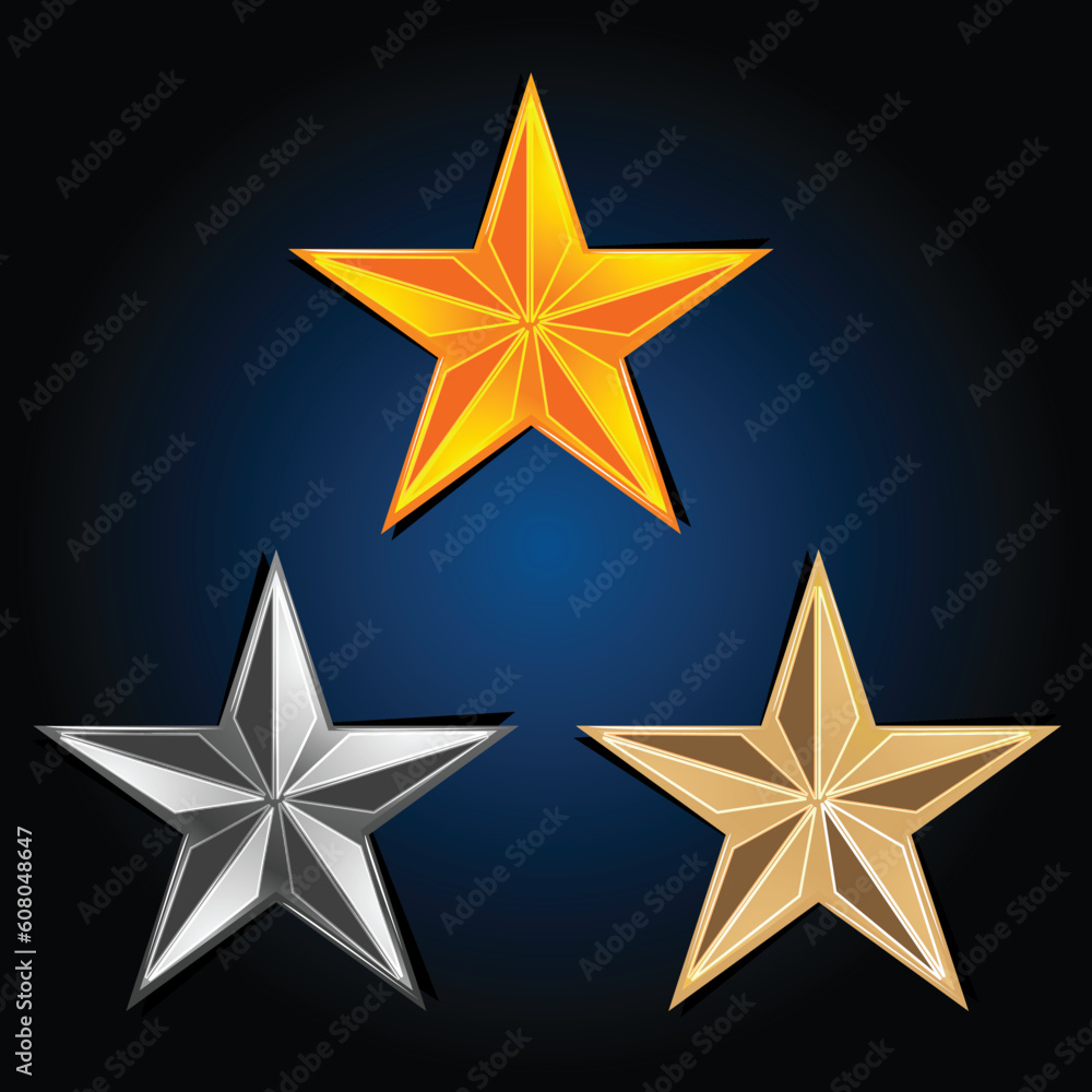 Obraz premium illustration of abstract vector stars