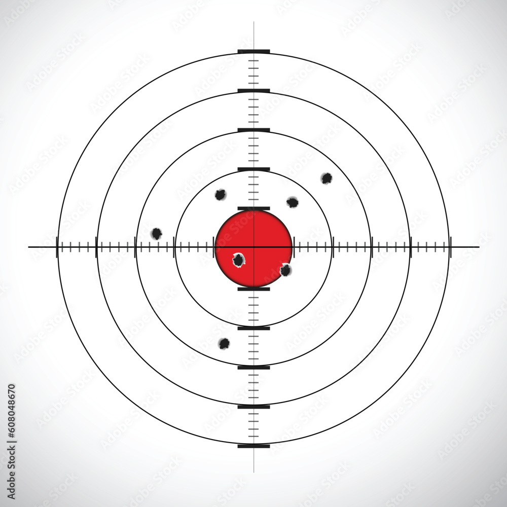 illustration of target board illustration of target board