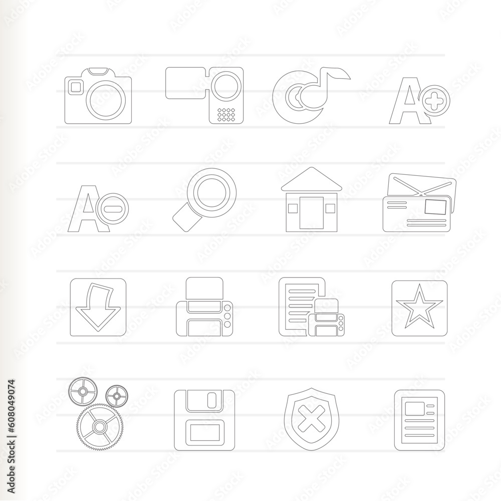 Internet and Website icons - Vector Icon Set Internet and Website icons - Vector Icon Set