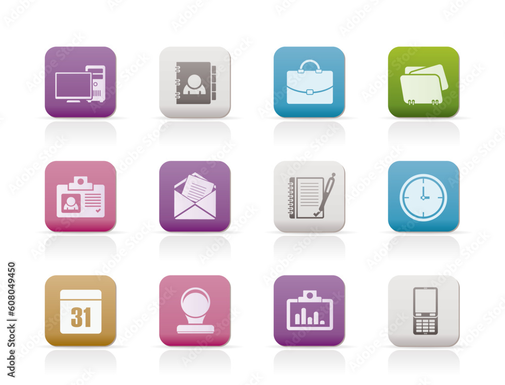 Web Applications,Business and Office icons, Universal icons - vector icon set