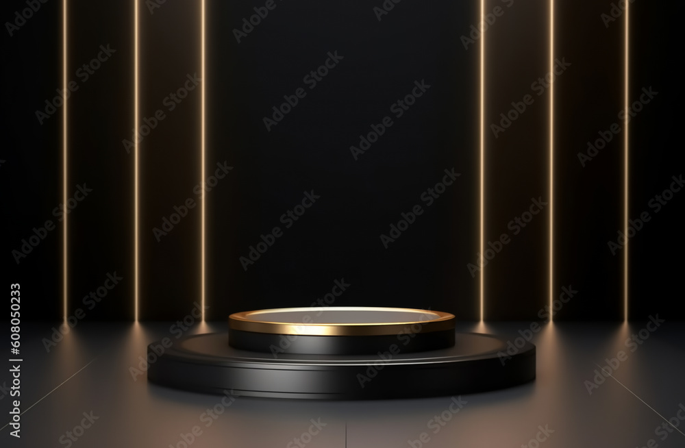 podium view with luxury background, generative ai podium view with luxury background, generative ai