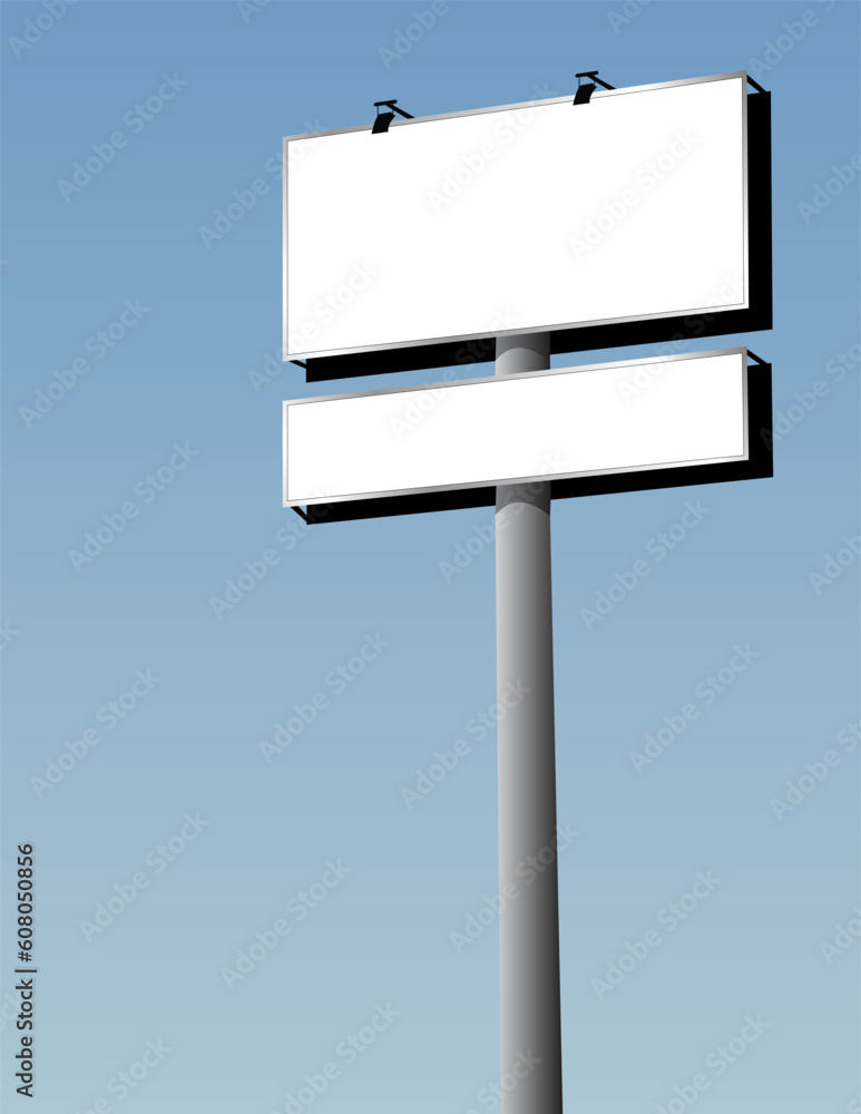 vector illustration of an outdoor billboard vector illustration of an outdoor billboard