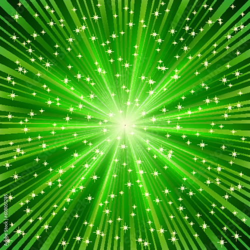 green ray of a star