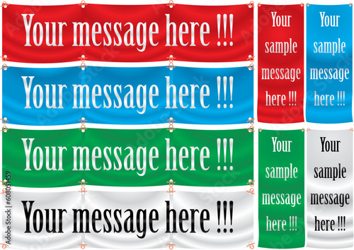 advertizing banner vector illustration