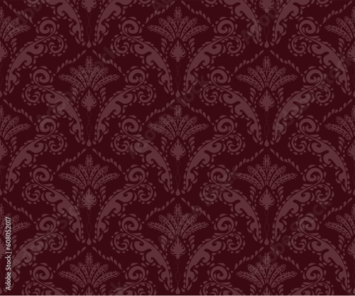 Vector beauty royal decorative seamless floral ornament