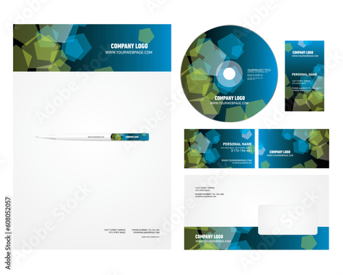 Fresh eyecatching corporate identity template