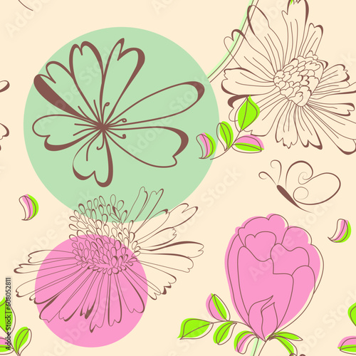 Summer seamless wallpaper